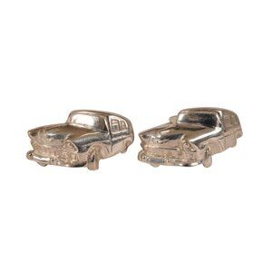 Zaunick Mens Vintage Car Cufflinks 925 Sterling Silver Station Wagon Dress Shirt